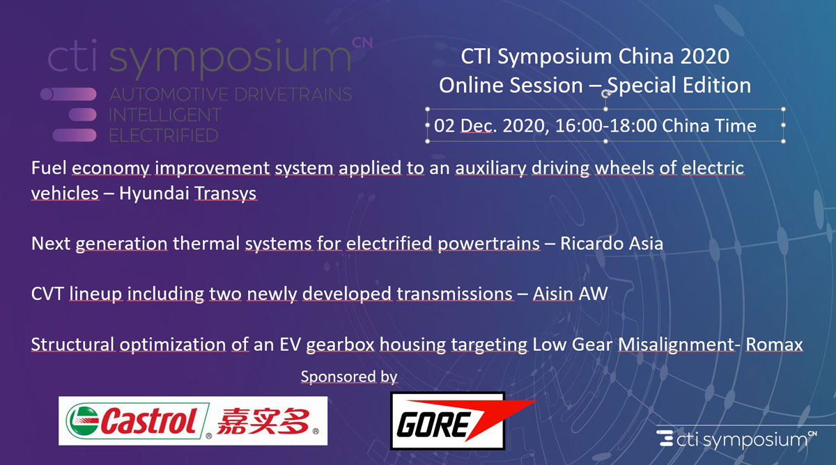 CTI Symposium China 2020 Online Session
